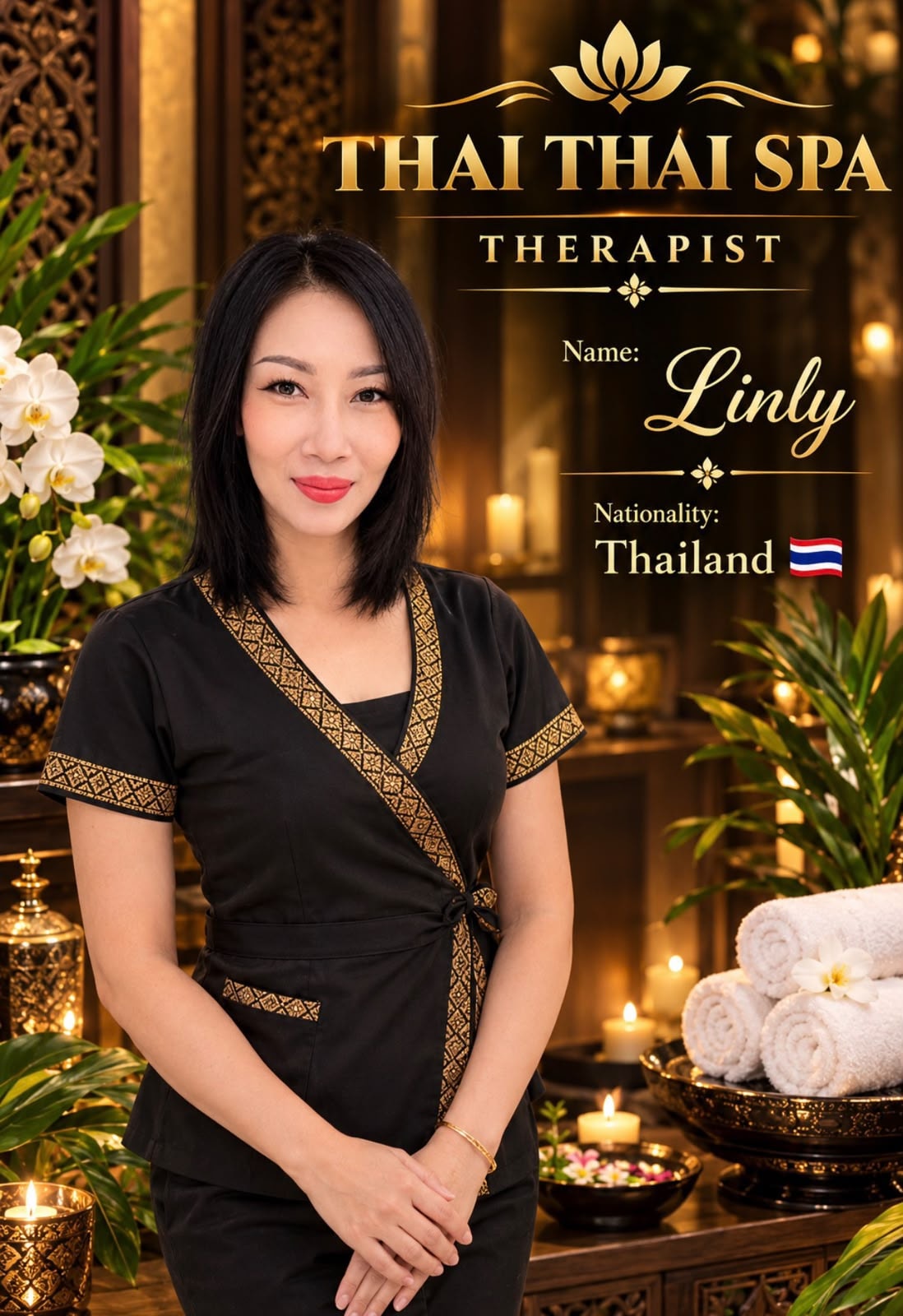 Linly, professional massage therapist at Thai Thai Spa